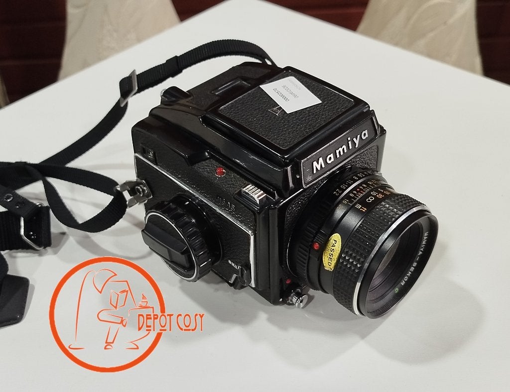Mamiya M645 + objectif Mamiya-Sekor C 80 mm f/2.8, Audio, Tv en Foto, Fotocamera's Analoog, Ophalen of Verzenden, Gebruikt, Spiegelreflex