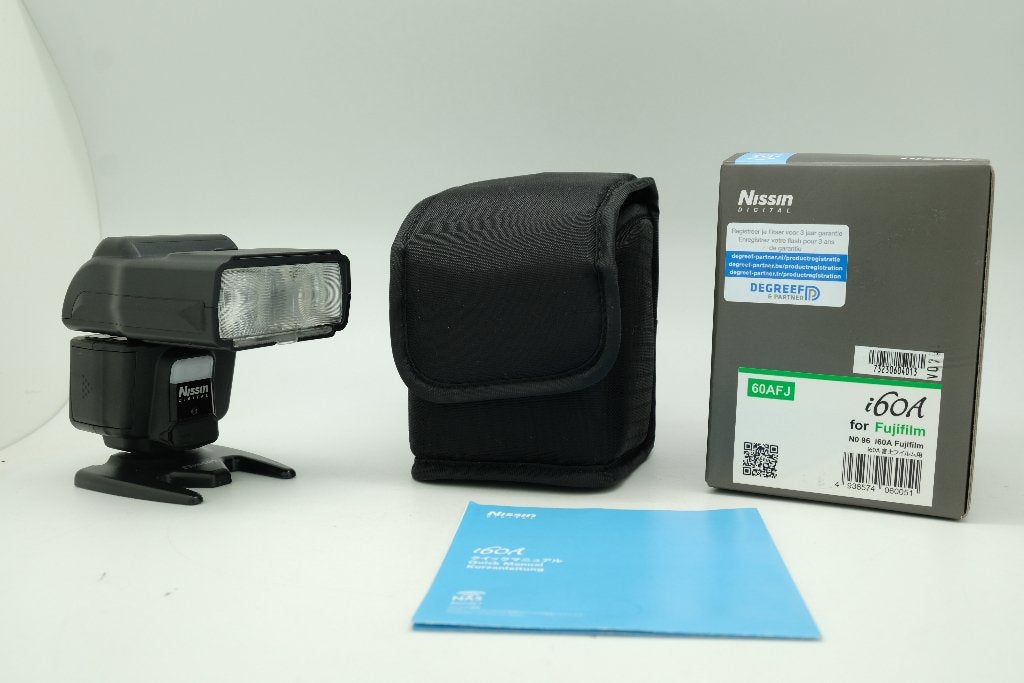 Nissin i60A Cobra Flash voor Fuji Fujifilm X-Mount, Audio, Tv en Foto, Fujifilm, Nissin, Ophalen of Verzenden, Zo goed als nieuw