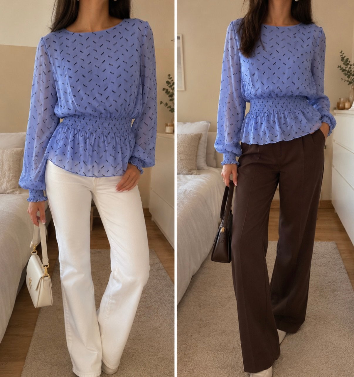 Blouse / bleu / MbyM / 34-36, Envoi, Comme neuf, Bleu