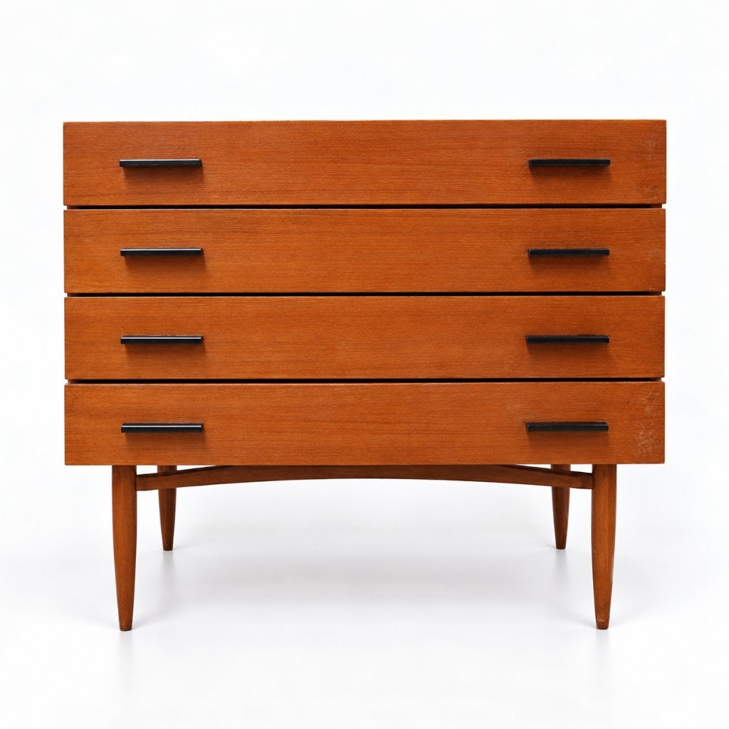 Vintage design ladekast jaren '60 '70 teak retro, Verzenden