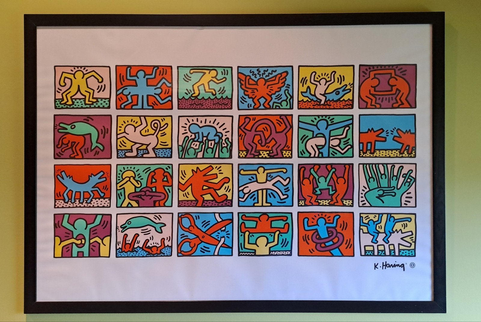 Kader Keith Haring 1,05m x 0,75m, Huis en Inrichting, Ophalen