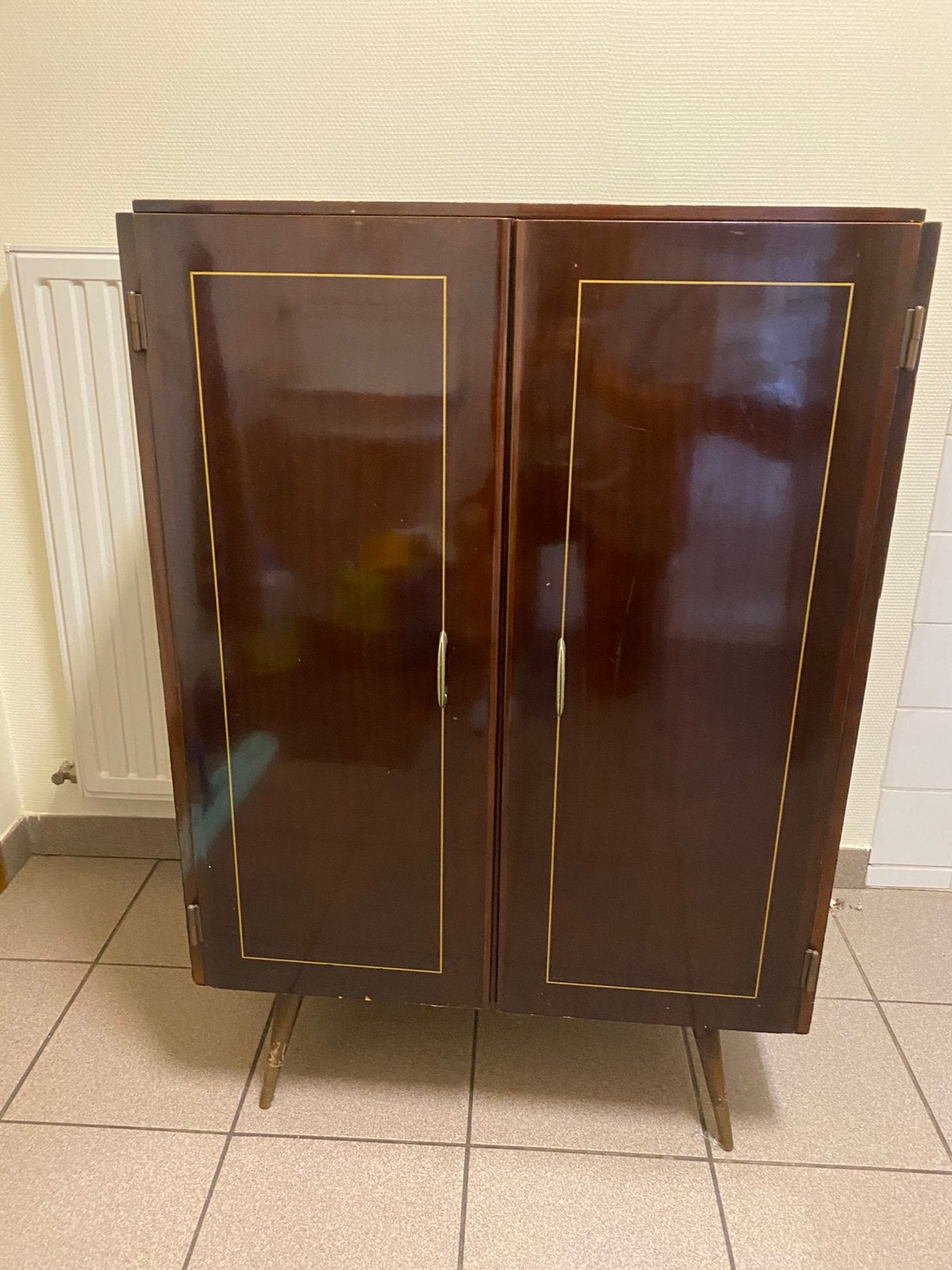 vintage ladenkast, 3 ou 4 tiroirs, 25 à 50 cm, Klassiek, Cerisier