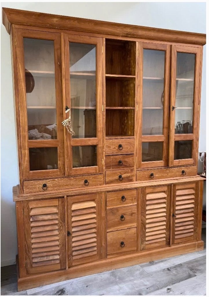 Buffet en teck, Maison & Meubles, Teck, 25 à 50 cm, 150 à 200 cm, Enlèvement