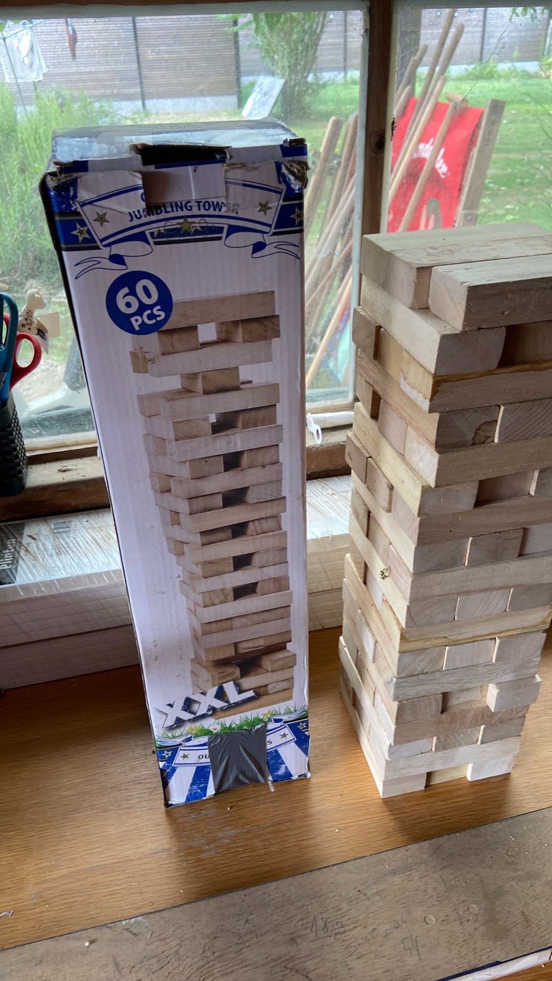 Xxl jenga, Ophalen, Gebruikt