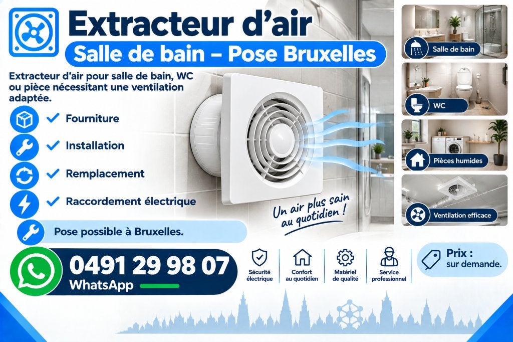 Thermostat électrique – Fourniture et installation Bruxelles, Bricolage & Construction, Enlèvement, Neuf