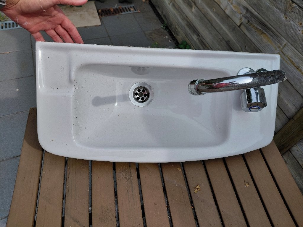 Lavabo met kraan, Doe-het-zelf en Bouw, Sanitair, Ophalen, Kraan