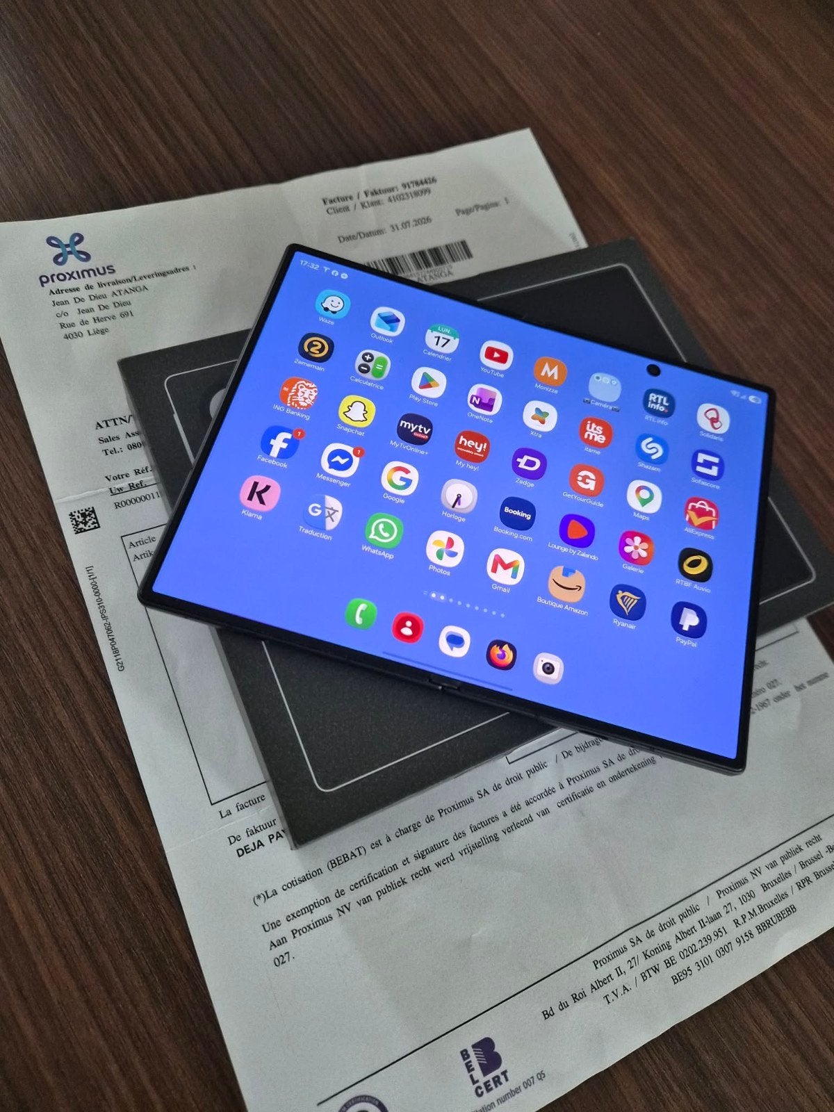 Samsung Galaxy Z Fold 8 Black ! 256GB ! Neuf ! Facture !, Ophalen of Verzenden