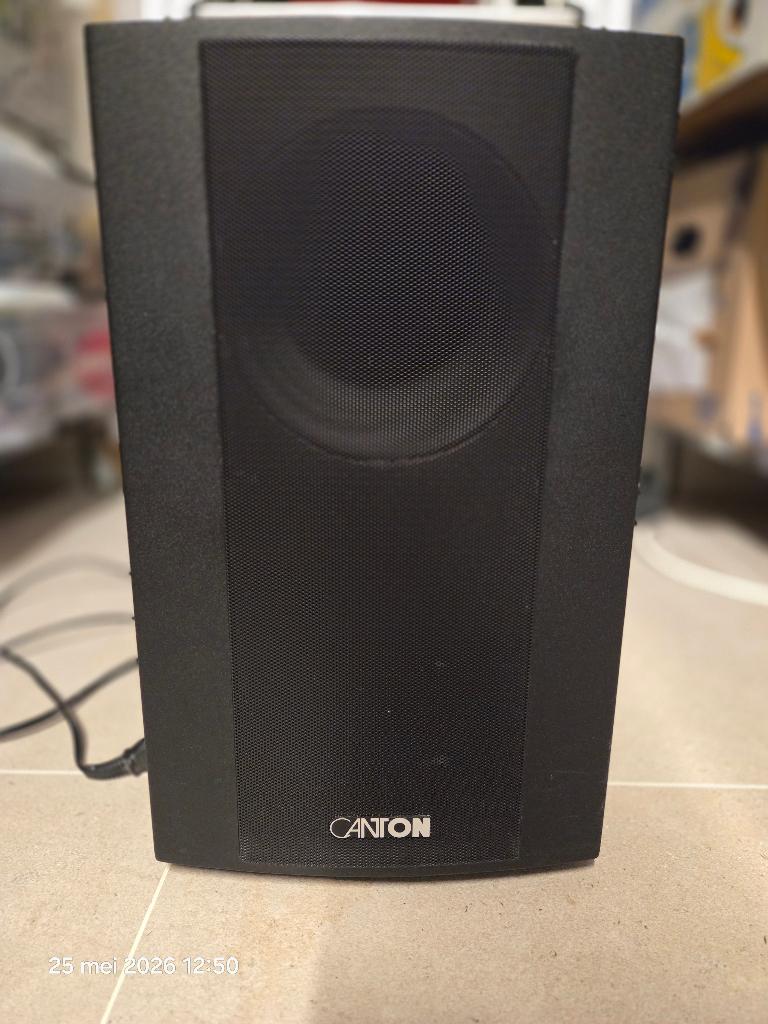 Canton Subwoofer 100W (actief), Audio, Tv en Foto, Luidsprekerboxen, Gebruikt, Subwoofer, 60 tot 120 watt, Ophalen