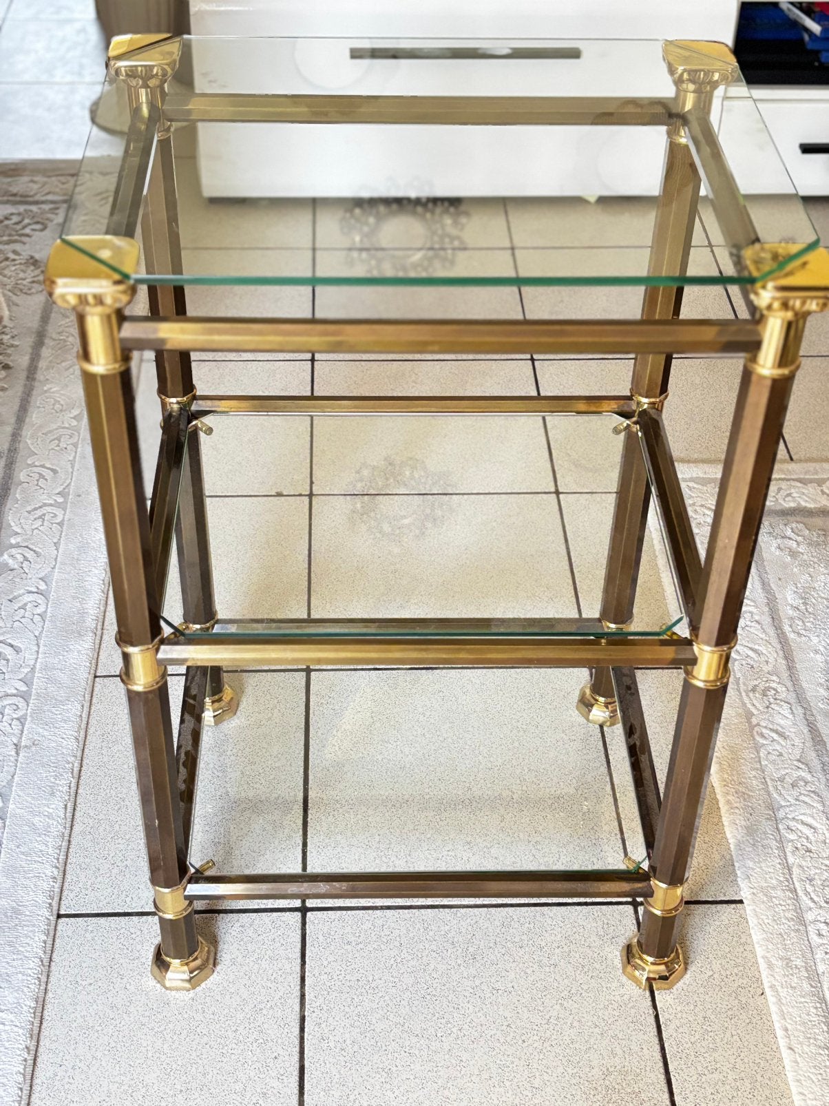 Vintage schakelbare salontafel of sidetables, Huis en Inrichting, Ophalen, Zo goed als nieuw