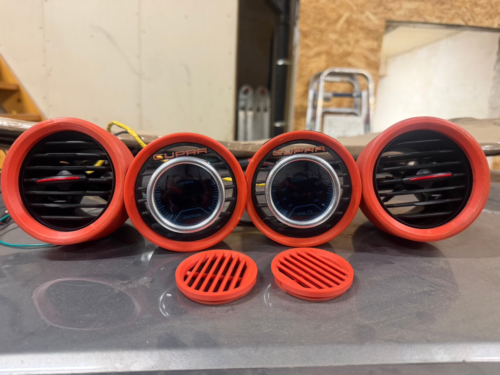 Seat ibiza 6L cupra luchtroosters rood 3d print, Ophalen of Verzenden, Seat