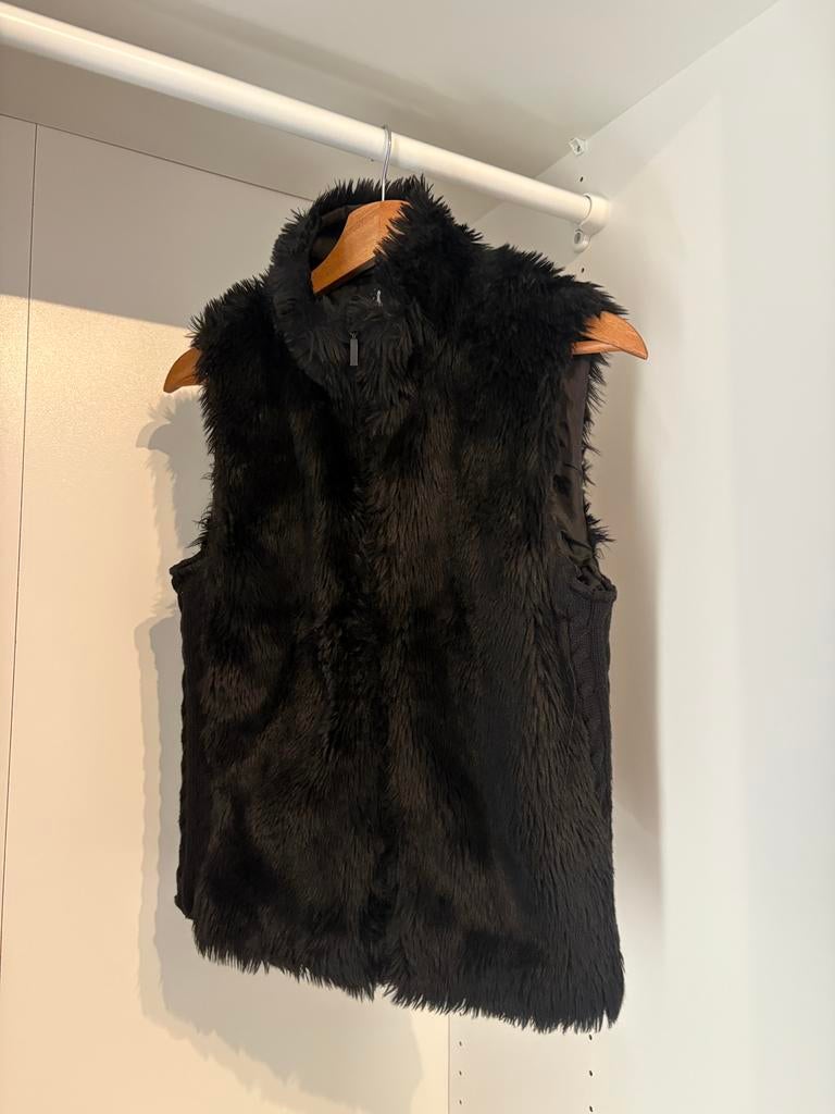 Zwarte bodywarmer, Ophalen, Gedragen, Maat 34 (XS) of kleiner, Zwart