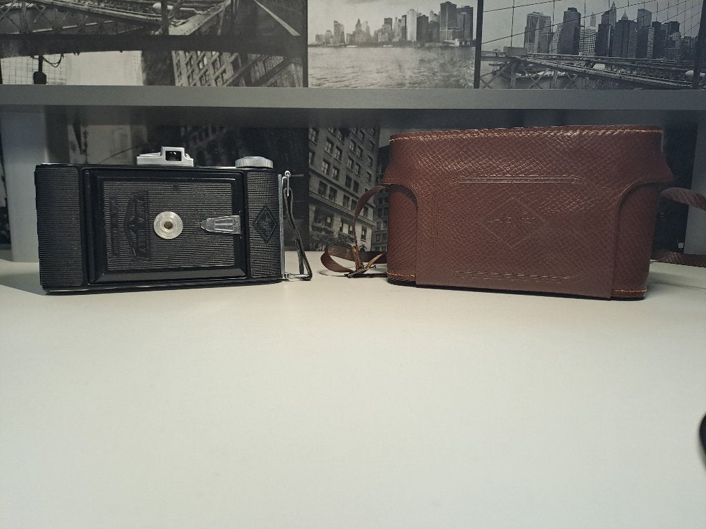 AGFA Billy Record 6027 + Originele Tas (jaren '30), TV, Hi-fi & Vidéo, Appareils photo analogiques, Comme neuf, Compact, Autres Marques