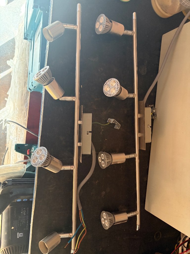 Spot rail, Maison & Meubles, Lampes | Spots, Enlèvement, Métal, Spot sur rail, Utilisé