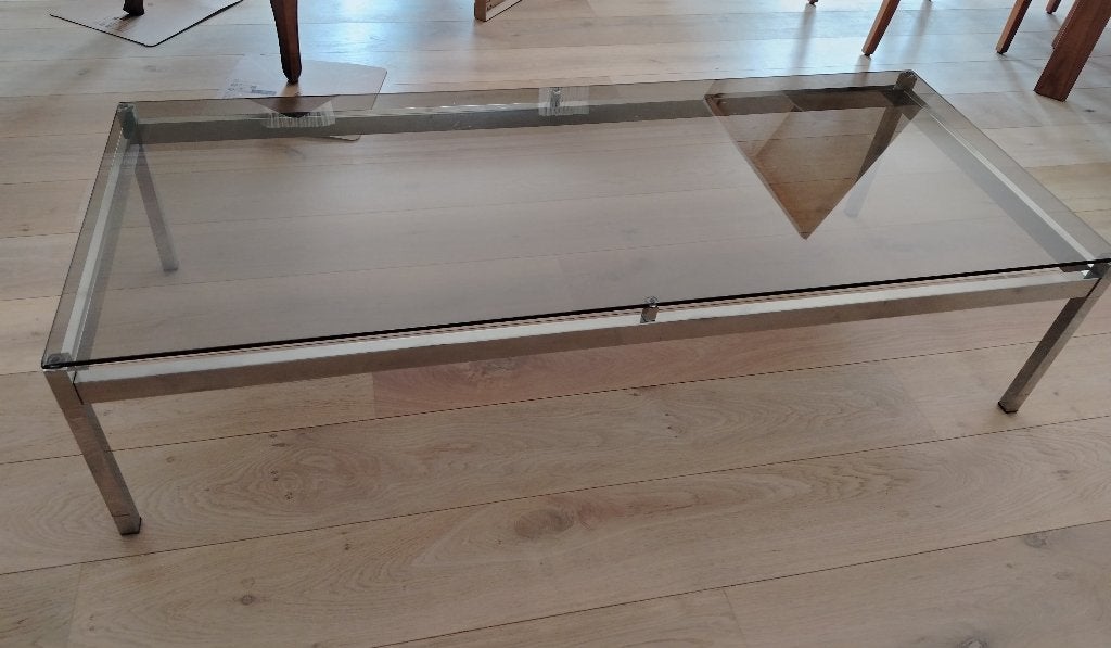table de salalon, 100 à 150 cm, Verre, Comme neuf, Enlèvement