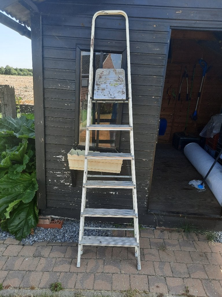 Brabantia trapladder met 6 treden, Doe-het-zelf en Bouw, Ladders en Trappen, Ophalen, Gebruikt