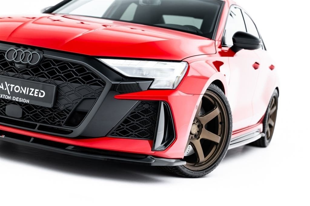 Maxton Design Audi RS3 Sedan 8Y Facelift Splitter Spoiler V1, Verzenden