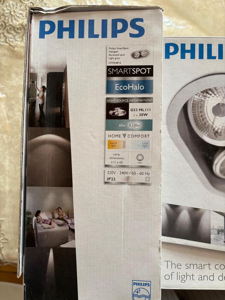 2 spot encastrer Philips, Huis en Inrichting, Lampen | Spots, Ophalen, Nieuw
