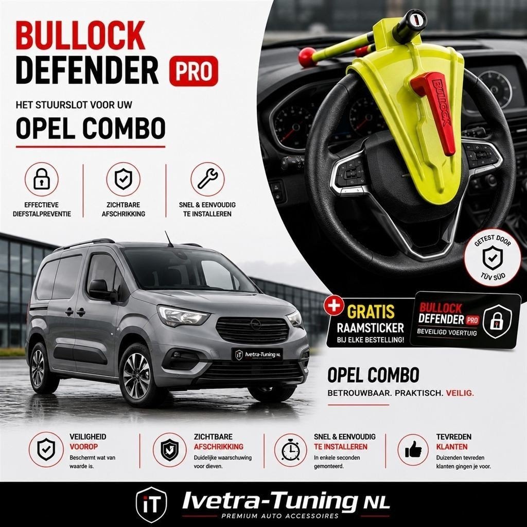 Stuurslot Opel Combo | Stuurslot Opel Vivaro, Ophalen of Verzenden, Nieuw