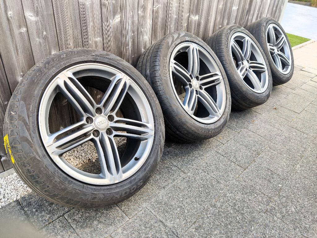 Audi RS6 - Peelers - Titanium grijs, Auto-onderdelen, Banden en Velgen, Ophalen, Gebruikt, 255 mm, Banden en Velgen