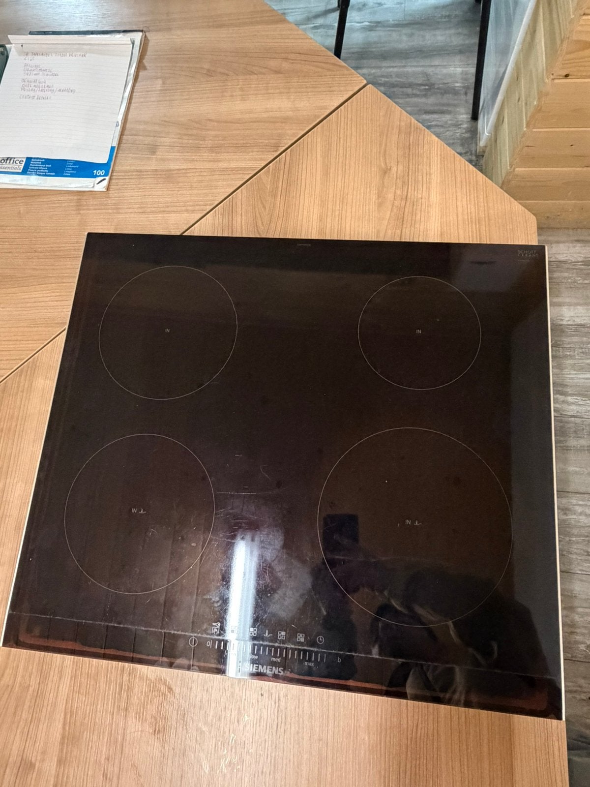 Siemens Inductiekookplaat 4 Zones Zo Goed als Nieuw, Electroménager, Tables de cuisson, Comme neuf, Encastré, 4 zones de cuisson