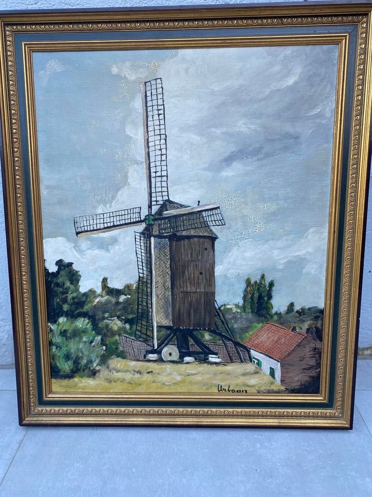 Peinture sur le moulin à vent d'Erpe-Mere, Enlèvement