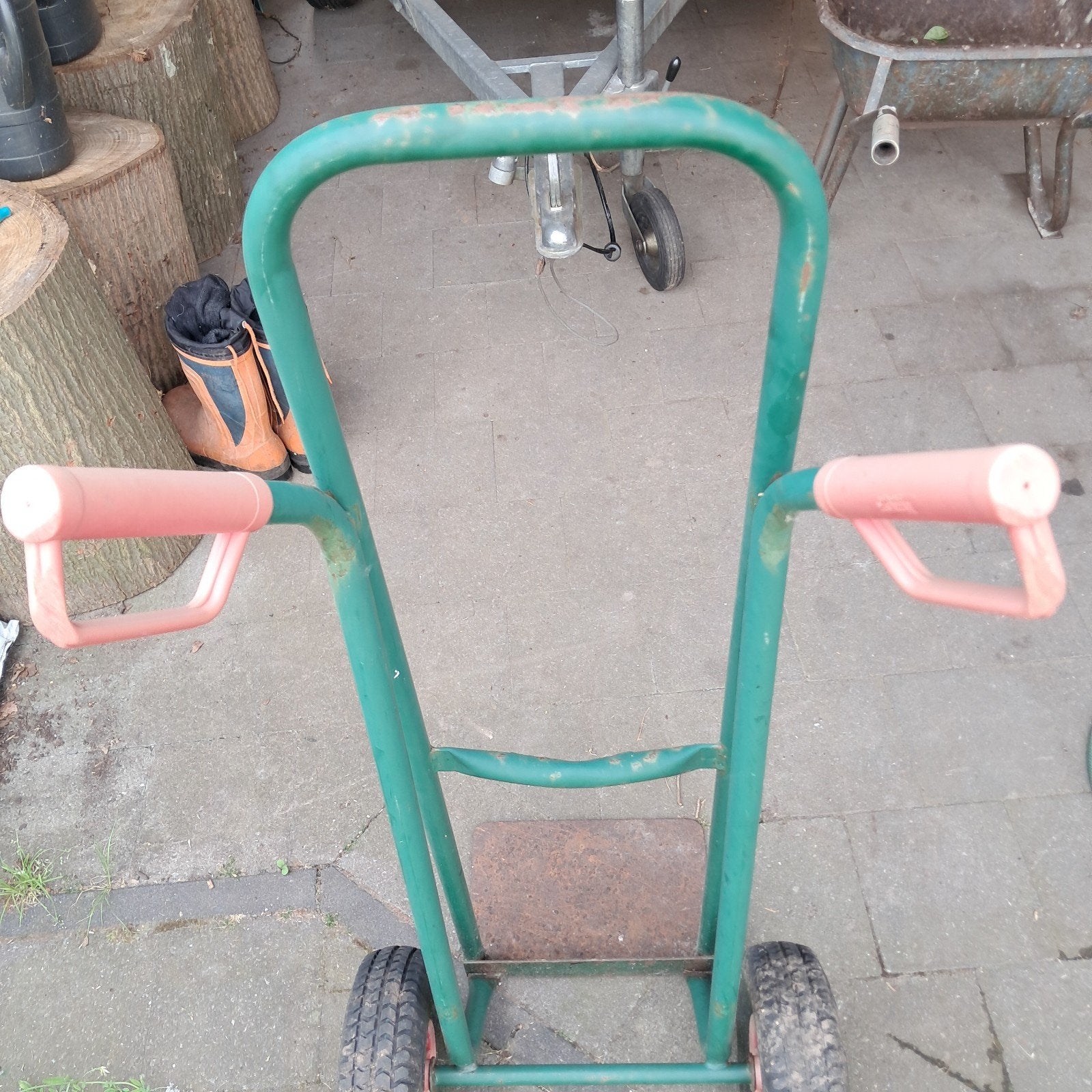 Steekwagentje., Doe-het-zelf en Bouw, Transportwagens, 60 tot 80 liter, Ophalen, Gebruikt, Steekwagen