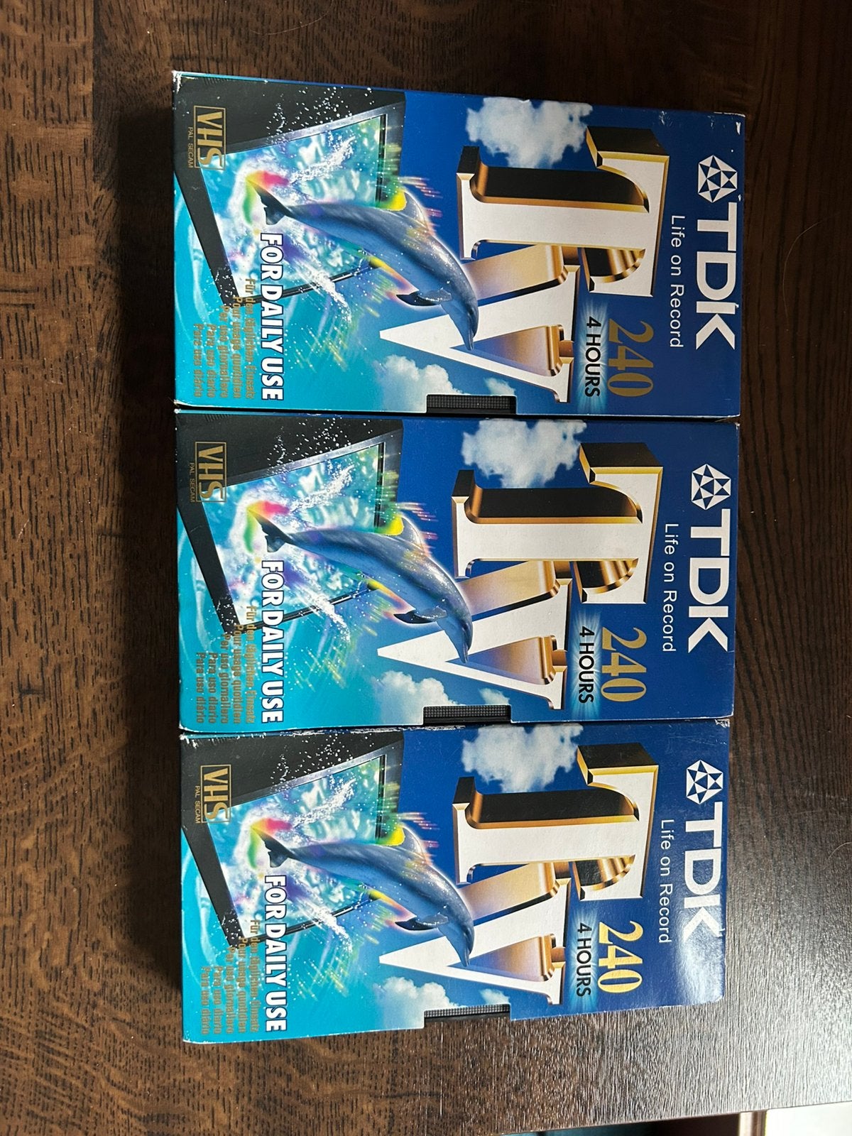 3 lege VHS banden, Ophalen, Zo goed als nieuw