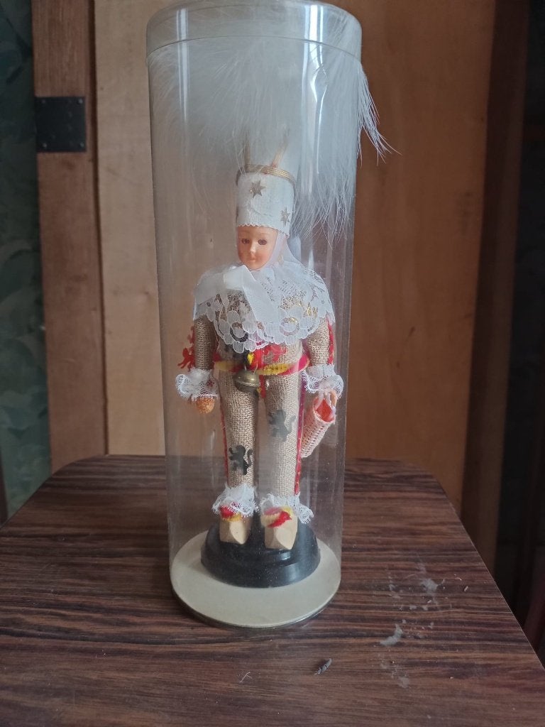 Miniatuur figuur van Gilles de Binche, Ophalen of Verzenden