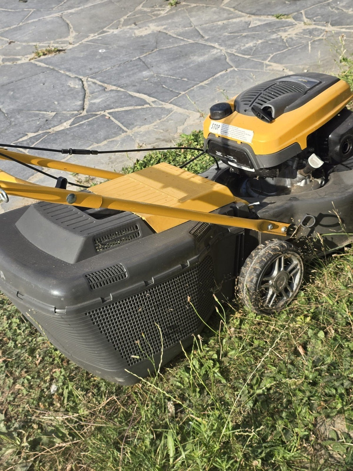 grasmaaier stiga A merk, Tuin en Terras, Ophalen, Zo goed als nieuw, Opvangbak, 40 t/m 49 cm