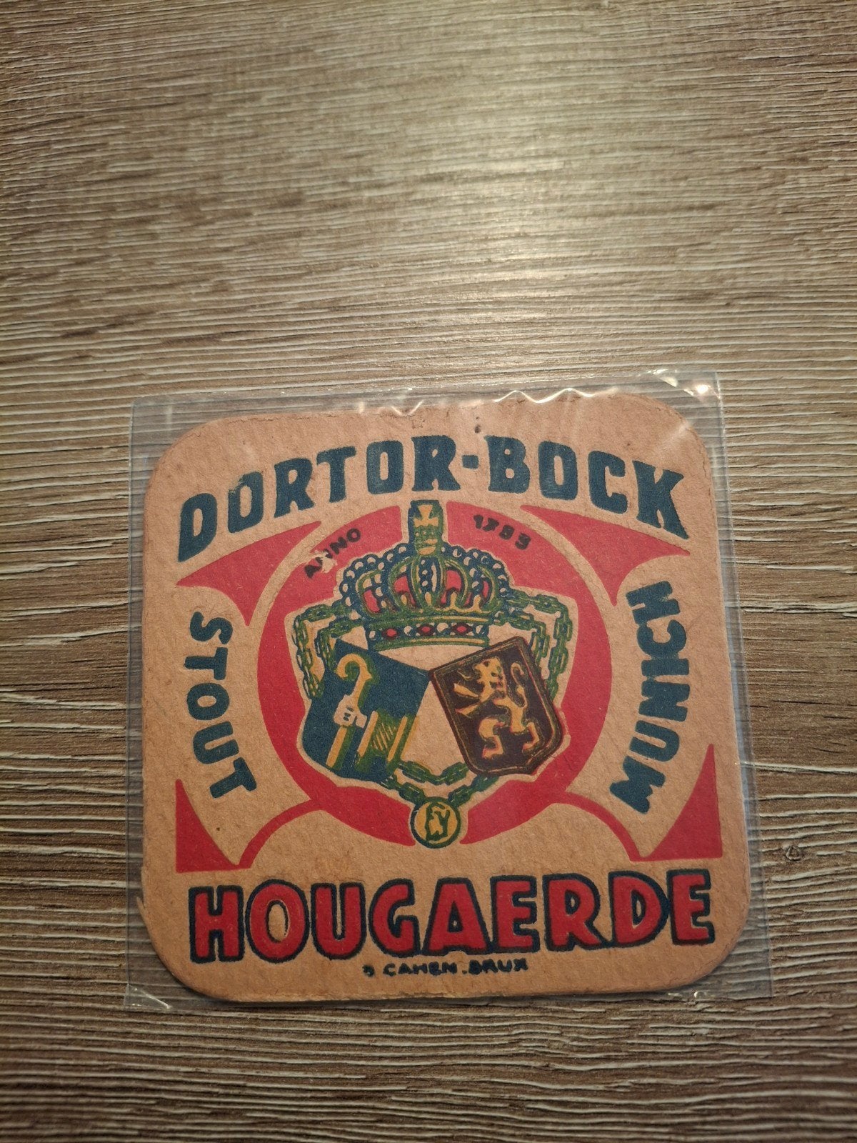 Vooroorlogs bierviltje hougaerde, Verzamelen, Ophalen of Verzenden