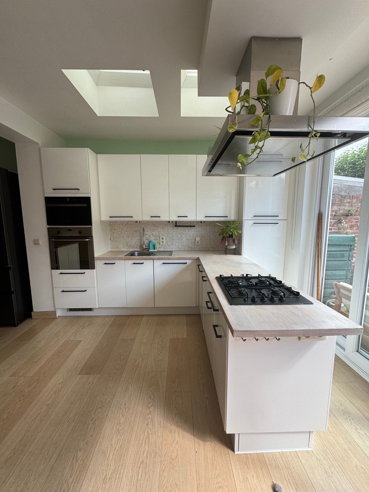 Volledige keuken van Ikea met toestellen, Huis en Inrichting, Keuken | Complete keukens, Ophalen, Gebruikt, Wit, Overige typen