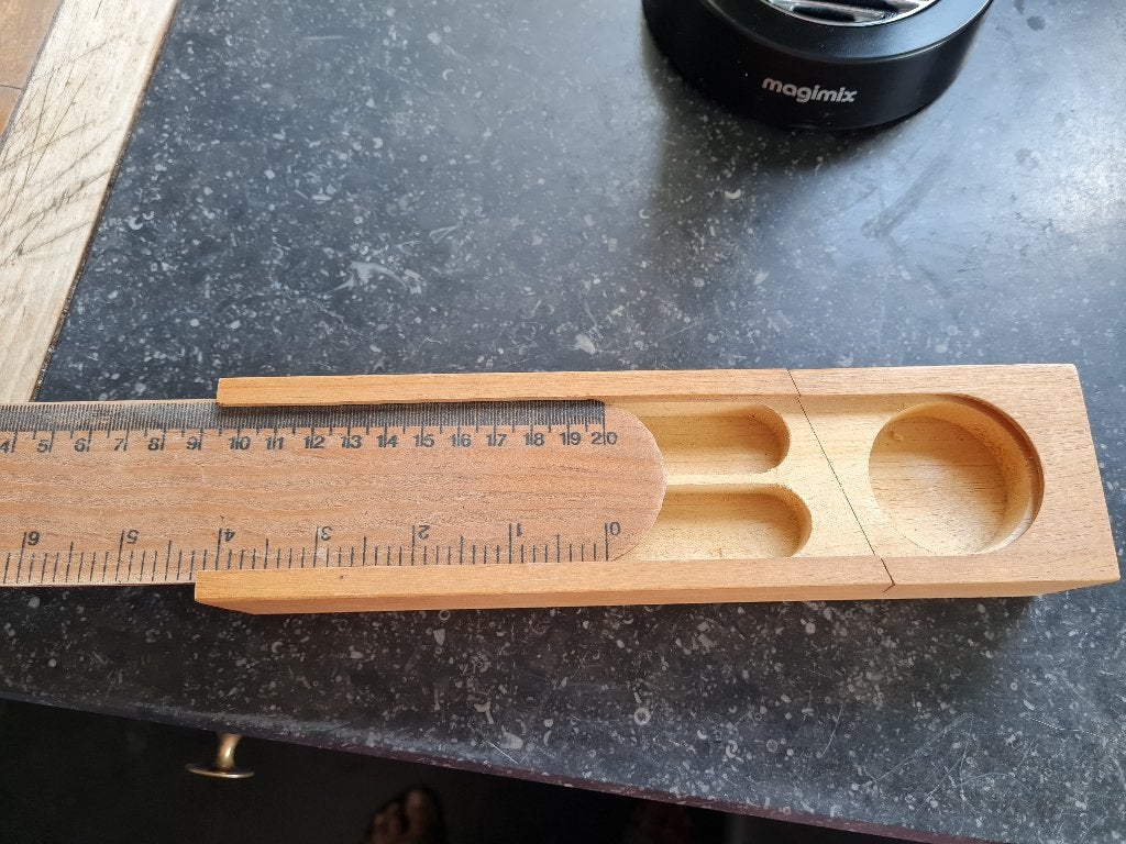 Vintage houten pennendoos, Ophalen of Verzenden
