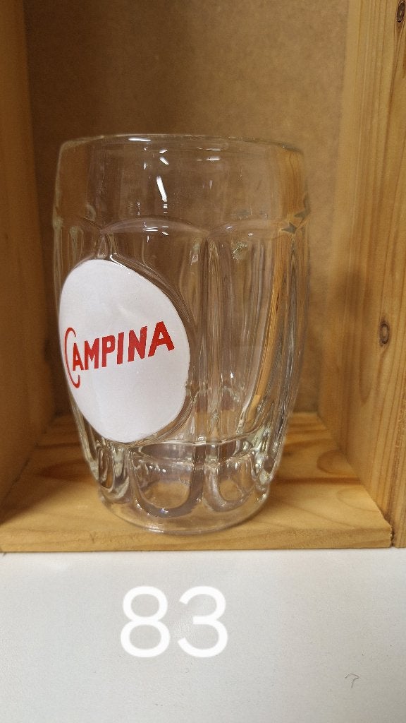 bierglas met handvat Campina (nr83), Ophalen, Gebruikt, Glas of Glazen, Overige merken