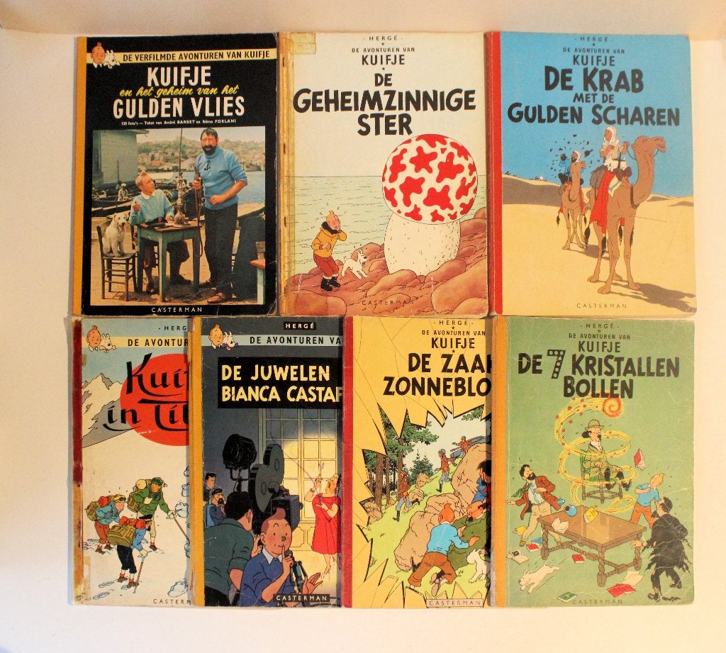Kuifje 7 vintage drukken uit de jaren 60, Enlèvement ou Envoi, Hergé