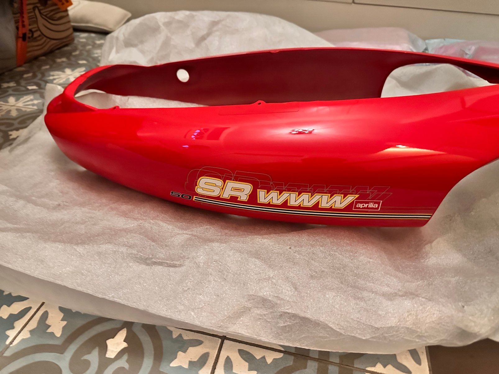 NOS Kapdelen “HOT RED” Aprilia sr50 www, Ophalen, Nieuw, Kap