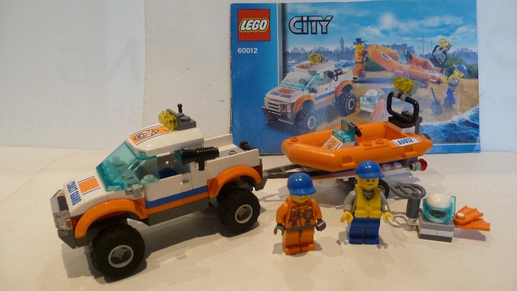 Lego City Coast Guard 60012 Coast Guard 4x4 & Diving Boat, City, Lego, Ophalen of Verzenden, Zo goed als nieuw