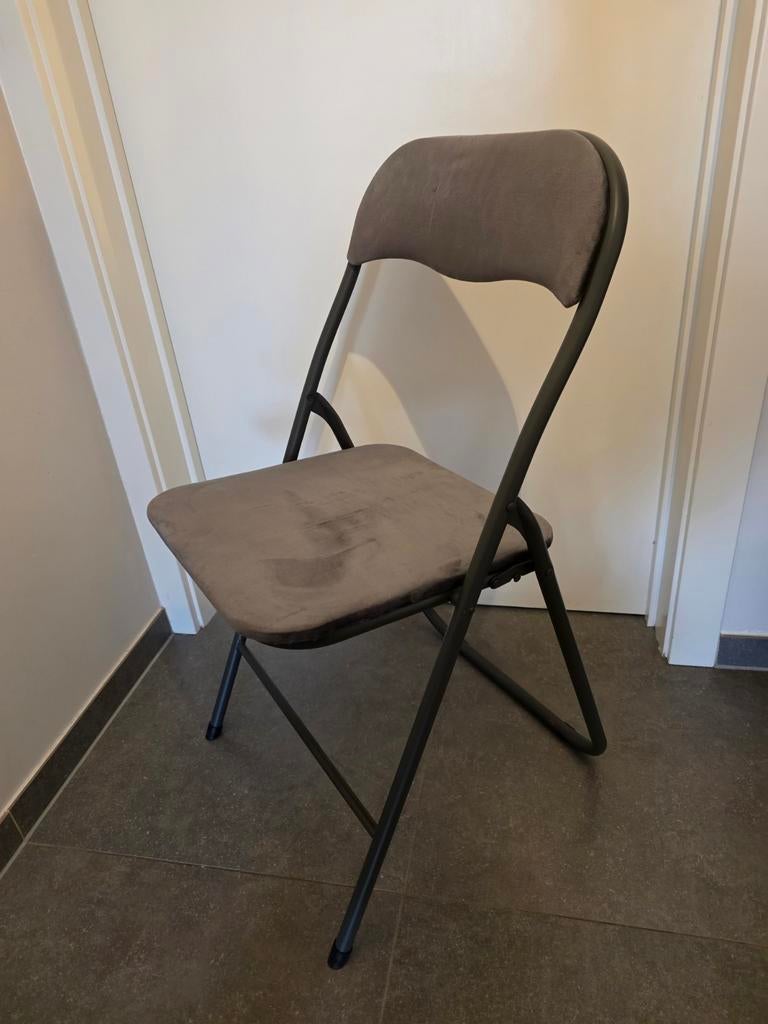 2 klapstoelen zo goed als nieuw, Huis en Inrichting, Stoelen, Ophalen, Twee, Zo goed als nieuw, Stof