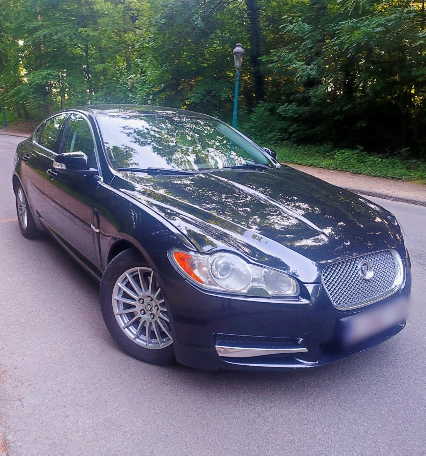 Jaguar XF 2.7 V6 diesel, export, 2ème proprio, mécanique ok, Autos, Cuir, Achat, Carnet d'entretien, Noir