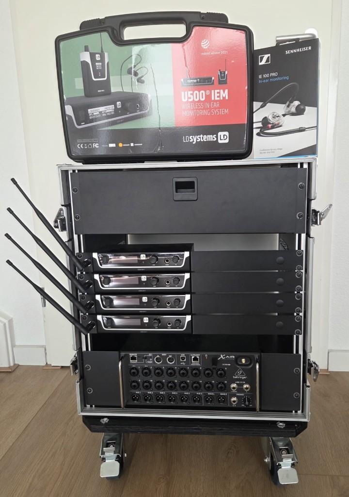 Wireless IEM Rack System LD Systems - Behringer Xair XR18, Muziek en Instrumenten, Ophalen, Zo goed als nieuw, 10 tot 20 kanalen