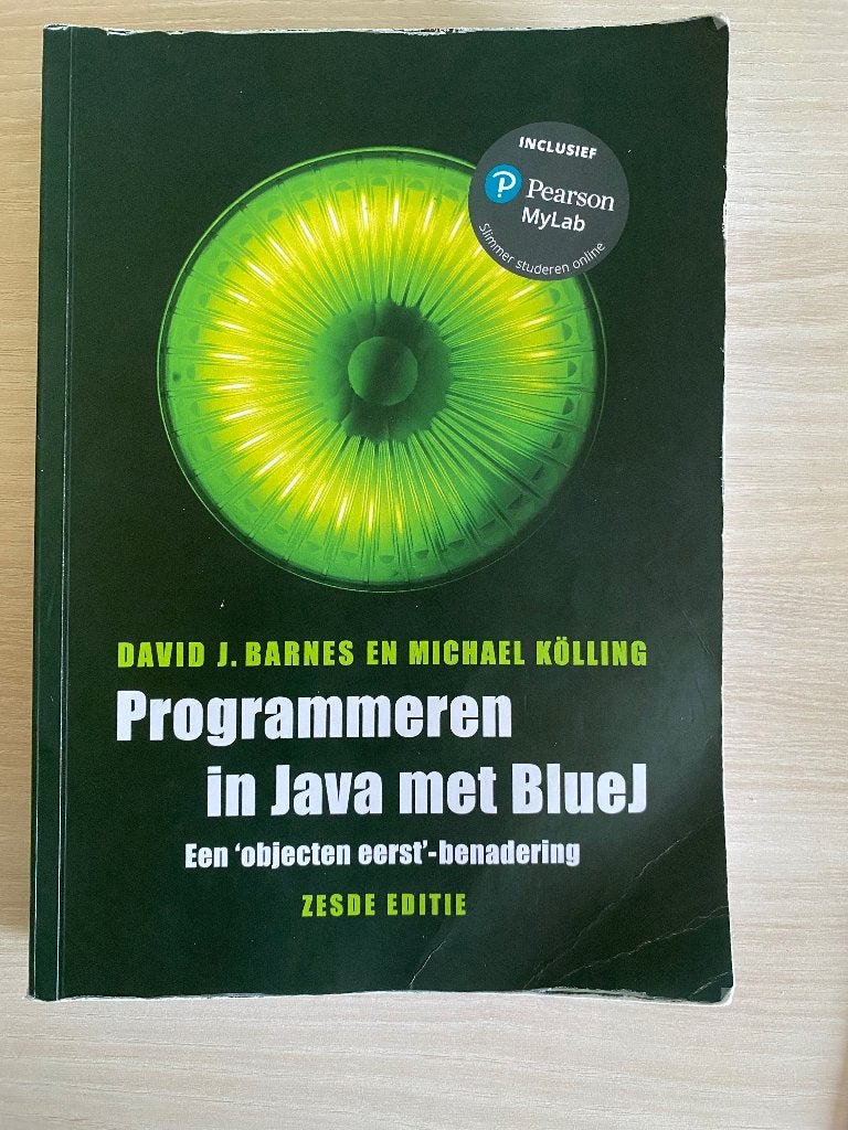 Programmeren in Java met BlueJ, Livres, Informatique & Ordinateur, Pearson, Langage de programmation ou Théorie, Enlèvement, Utilisé