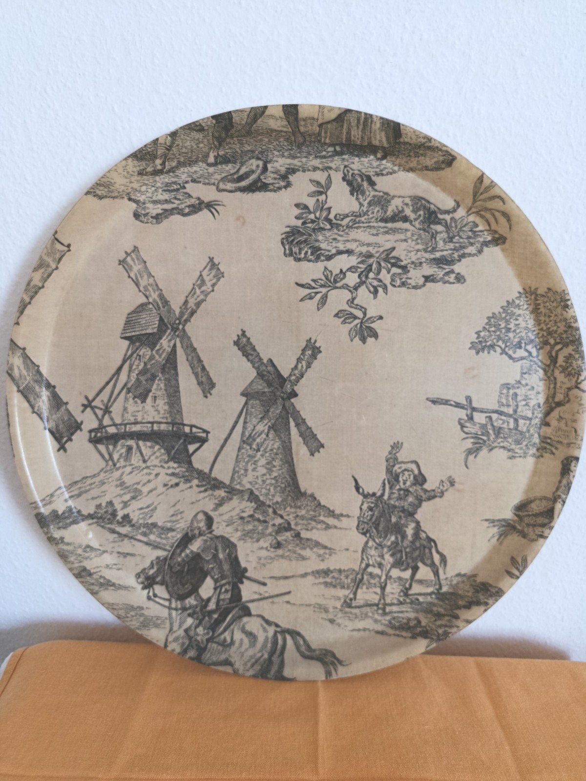 Plateau rond en fibres de verre, ∅37cm, Maison & Meubles, Accessoires pour la Maison | Plateaux, Enlèvement, Rond, Verre, Plateau