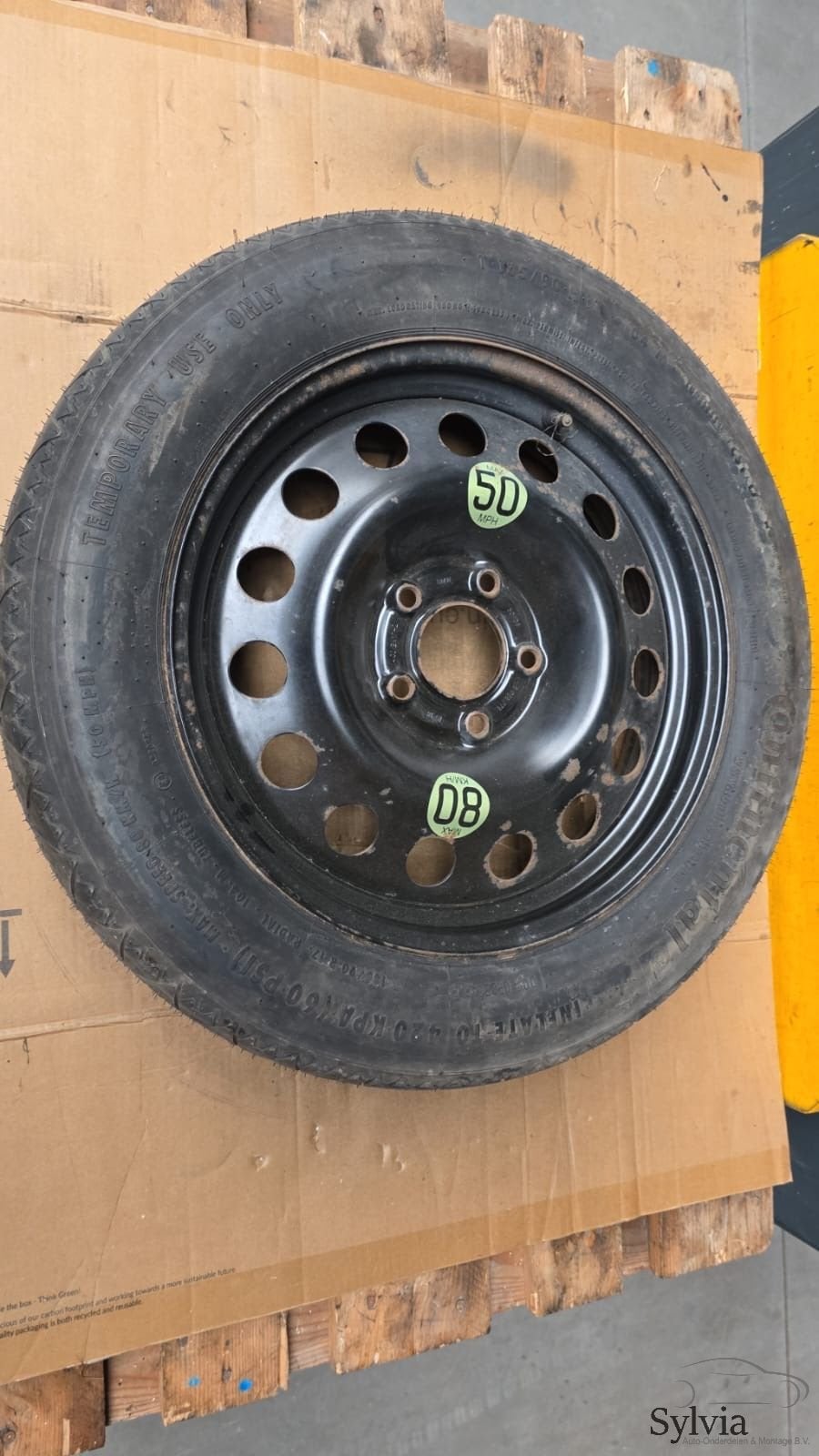 Reservewiel thuiskomer 17 inch 135 / 90 / R17 BMW 5 / X3 ser, Pneus et Jantes, Véhicule de tourisme, -, Utilisé