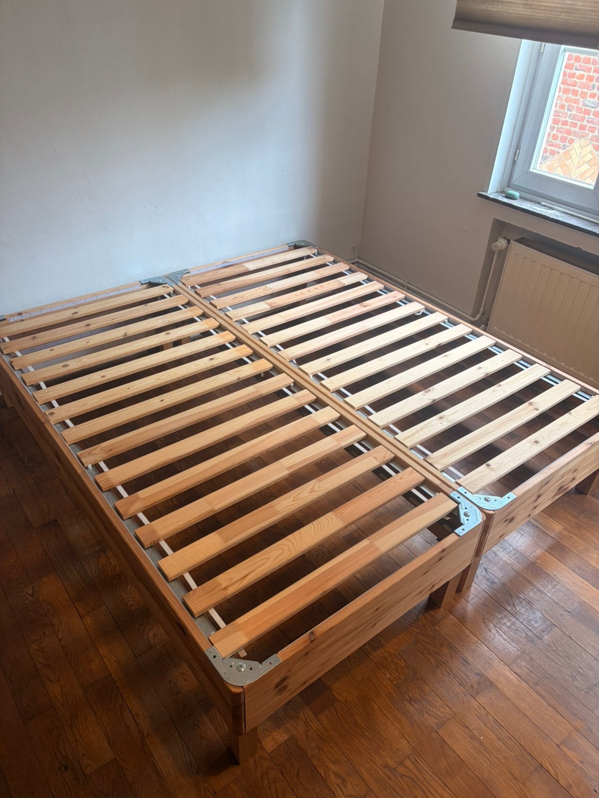 1 lit double-IKEA LYNGÖR ou 2 lits simples, Maison & Meubles, Chambre à coucher | Lits, 200 cm, Enlèvement