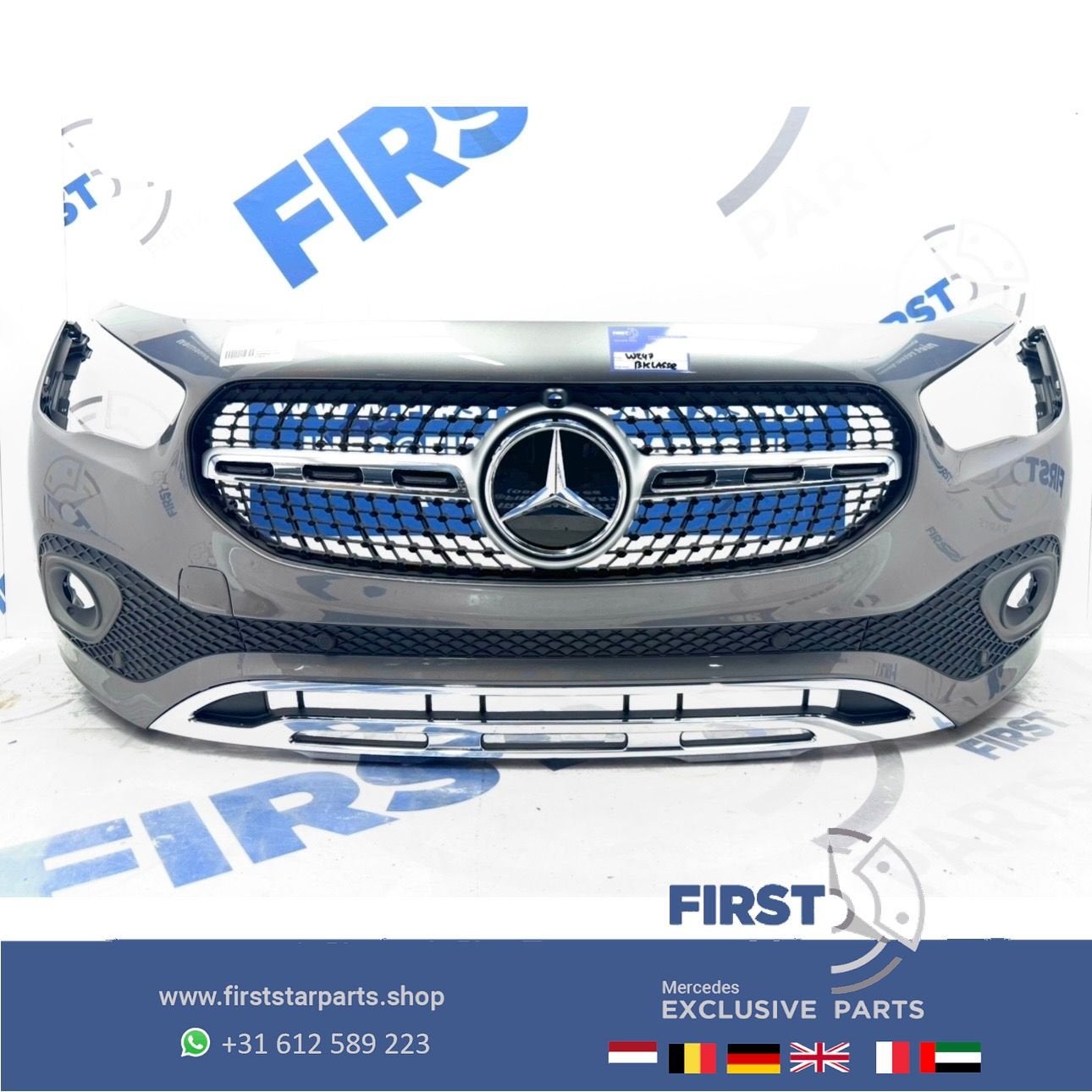 H247 BUMPER GLA A2478803501 VOORBUMPER COMPLEET ZWART WIT GR, Utilisé, -, Avant, -