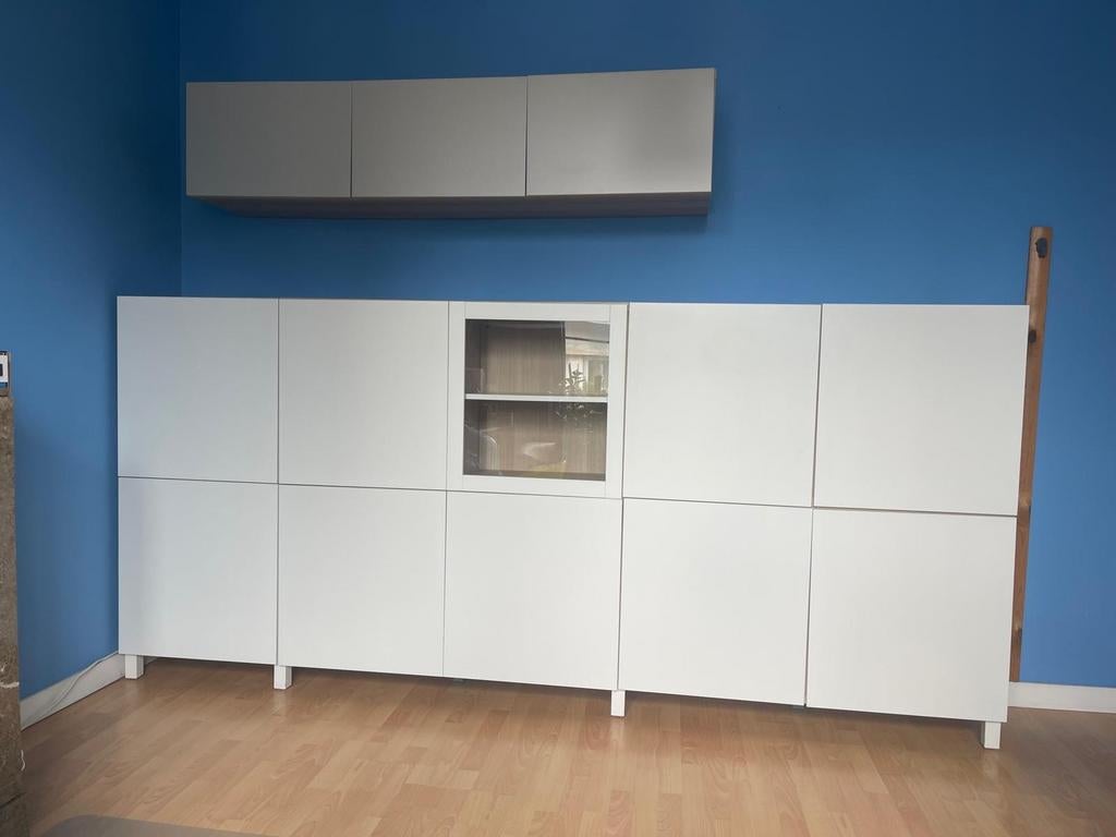 Meubles Ikea besta, Enlèvement, Utilisé, Blanc, Bois