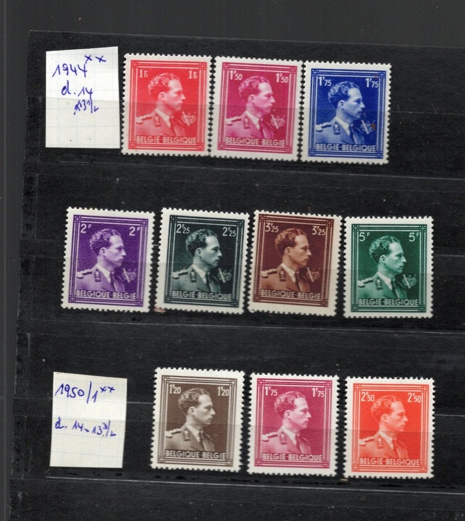 België  open kraag  1944 -1950/1 MNH XX, Verzenden, Postfris, Postfris