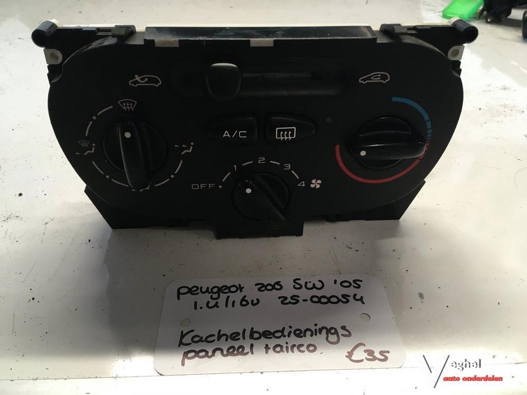 Peugeot 206 Sw 1.4 16v 2005 2500054  Kachelbedieningspaneel, Auto-onderdelen, Gebruikt, -, -, Ophalen of Verzenden