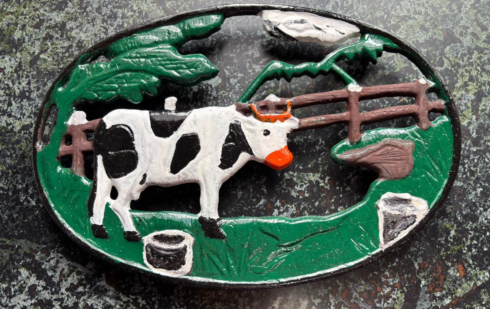 Sous-verre en fonte, vache 23/16 cm, Maison & Meubles, Accessoires pour la Maison | Sous-verres & Sous-plats, Enlèvement ou Envoi