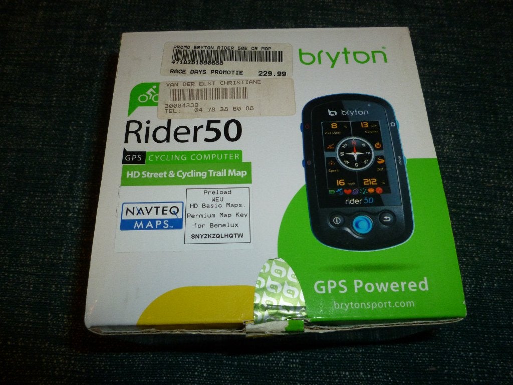 Bryton Rider 50 GPS fietscomputer, Fietsen en Brommers, Ophalen of Verzenden, Draadloos, Zo goed als nieuw