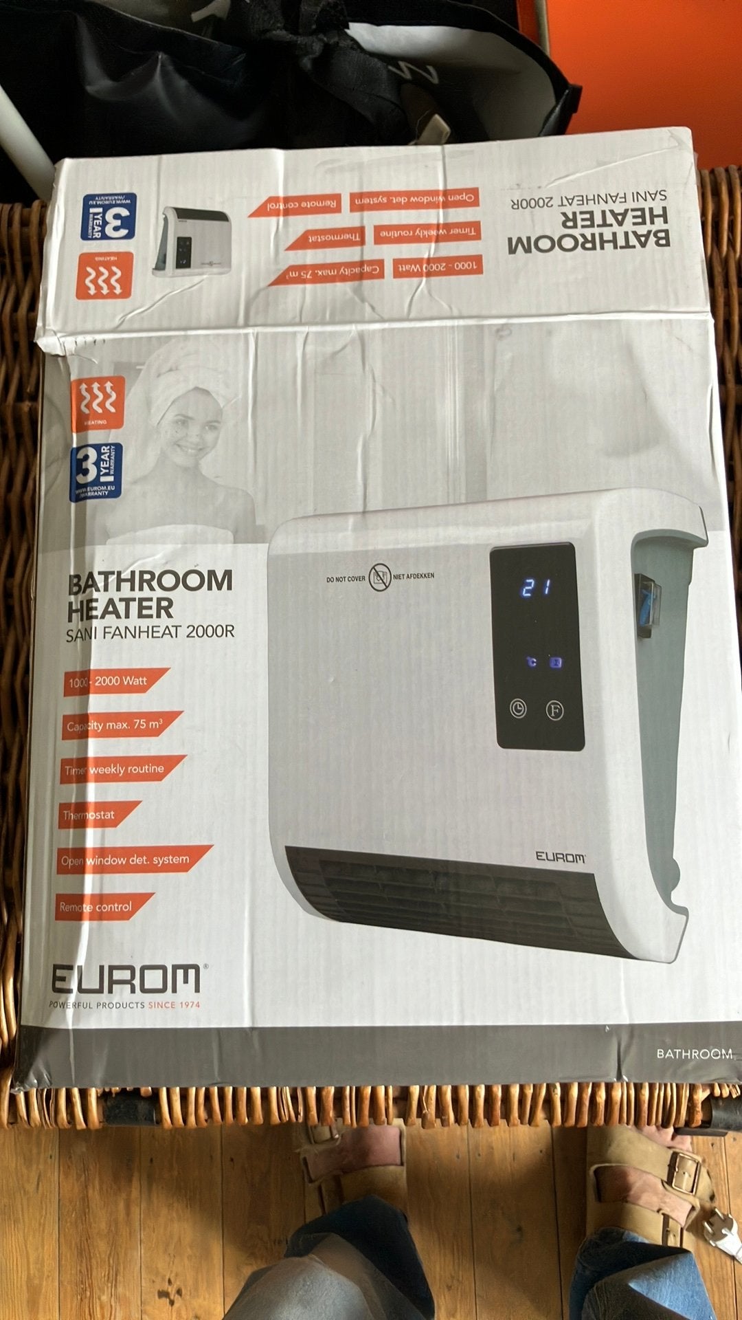 Eurom Bathroom 2000 R, Ophalen, Zo goed als nieuw
